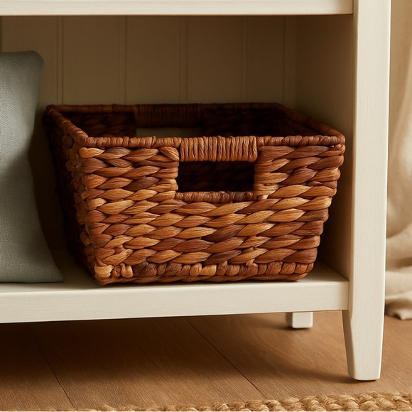 Woven Hyacinth Storage Basket - Picture 1 of 12